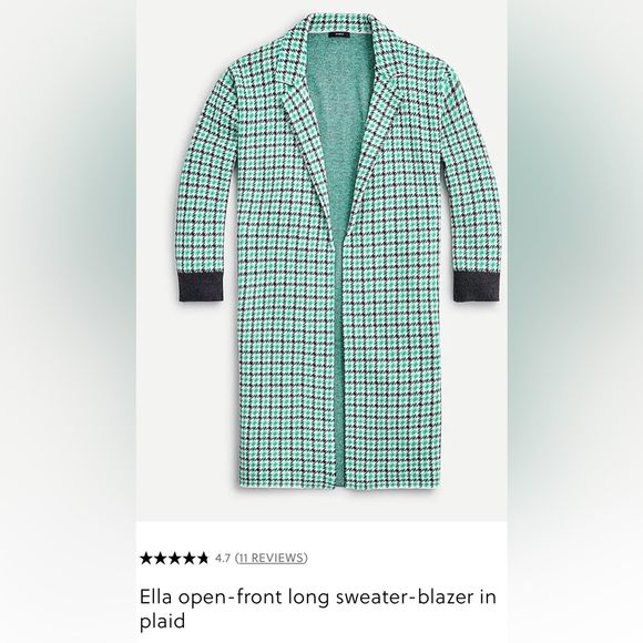 J. Crew Sweaters J Crew Ella Openfront Long Cardigan Sweaterblazer